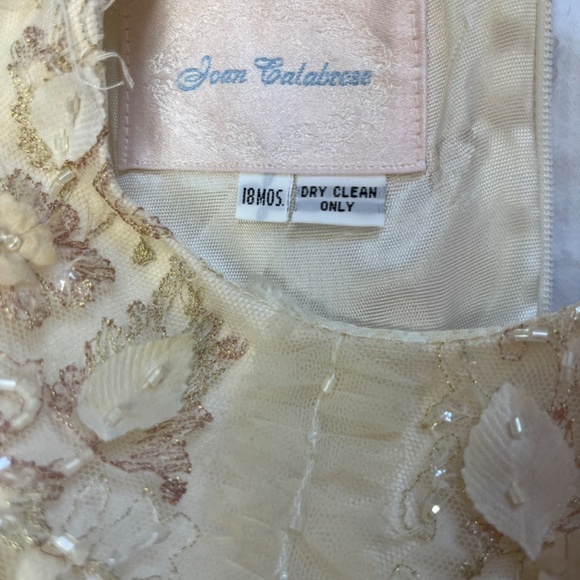 Joan Calabrese Infant gold party dress 24 Months - Picture 5 of 5